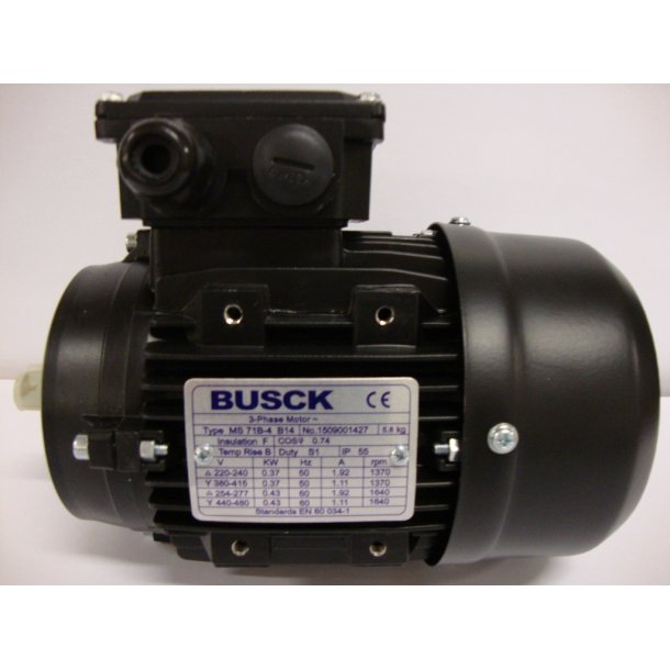 El-motor 0,37kw  71-4 B14 400V, FL 71 B14 1400 o/min