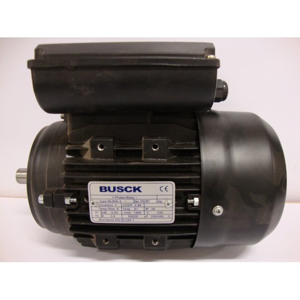 El-motor 0,55kw  80-4 B14 230V, FL 80 B14 1400 o/min