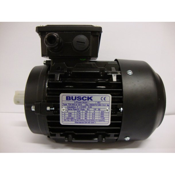 El-motor 0,75kw  80-6 B14 400V, FL 80 B14 900 o/min