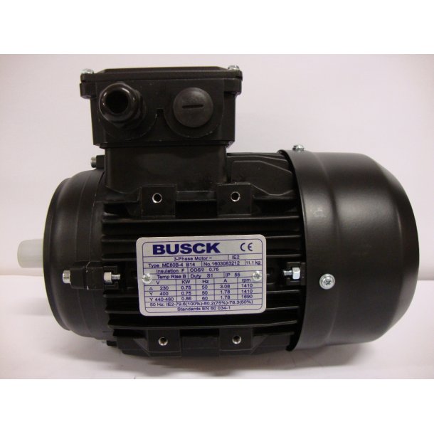 El-motor 0,75kw  80-4 B14 400V, FL 80 B14 1400 o/min