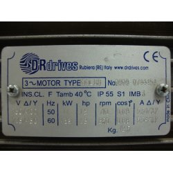 El-motor 1,1kw  100S-8 B14 400V, FL 100 B14 715 o/min