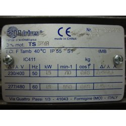 El-motor 1,5kw  112-8 B14 400V, FL 100 B14 715 o/min