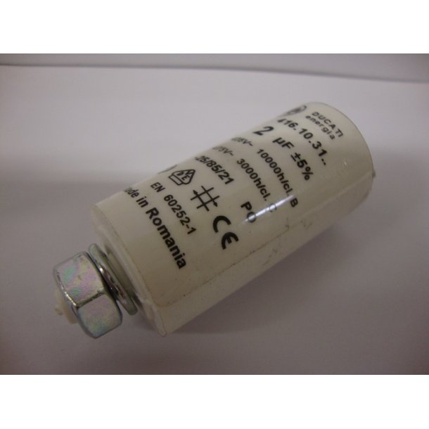 Kondensator 2 �F for 120 bl�ser,