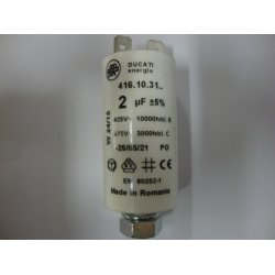 Kondensator 2 �F for 120 bl�ser,
