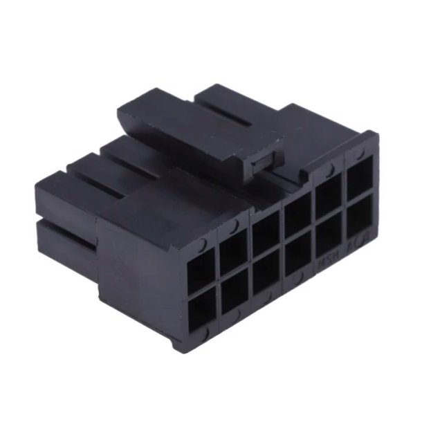 Adapterplade 8-12 pin stik t/print,