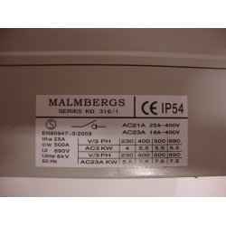 Sikkerhedsafbryder 20A, 7,5kW, 20A 7,5kW