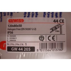 GW 44205 Monteringskasse , 120 x 80 x 50