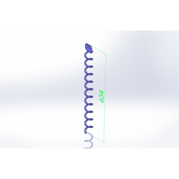 R�gr�rsspiral for Tuxedo 10, 8 stk i kedlen, L=479mm