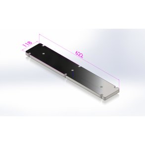 TUX 50 Isoleringsplade Toprensel�ge, 118x622x30 mm, forreste