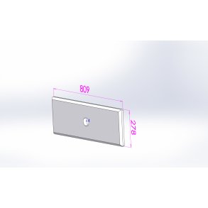 Isoleringsplade Toprensel�ge, forrest, 278x809x30 mm, 145->360XL