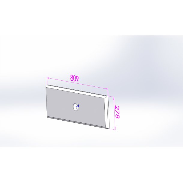 Isoleringsplade Toprensel�ge, forrest, 278x809x30 mm, 145->360XL