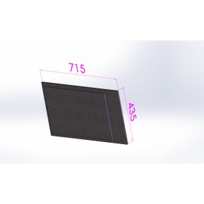 St�bejerns D�kplade o. br�nder 145-190XL, 720x430x12 mm