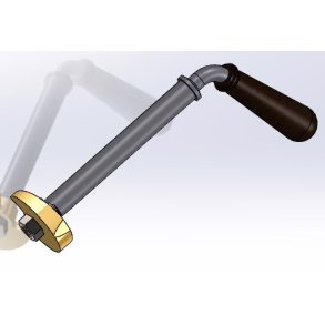 H�ndtag for front kedeld�r, komplet, Multistoker + XL  L = 124mm