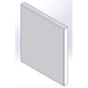 Fiber for flammeskjold 145-360XL, 535x610x50 mm