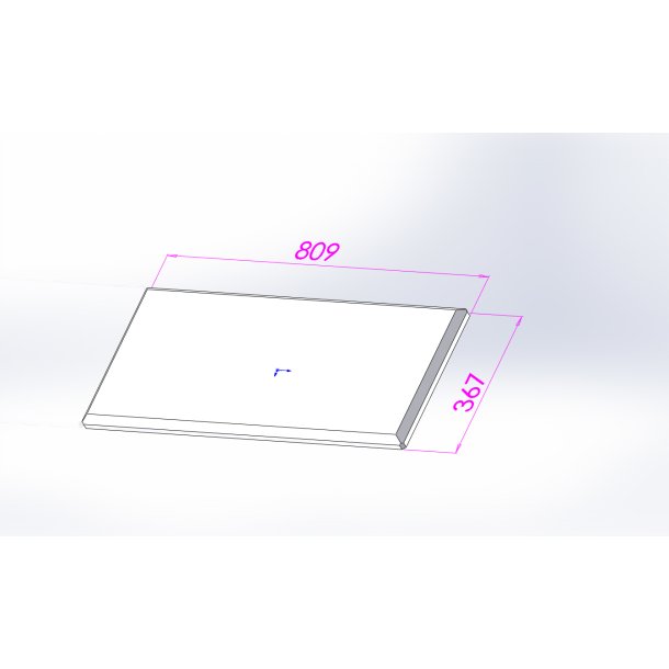 Isoleringsplade Toprensel�ge , midt, 317x822x30 mm