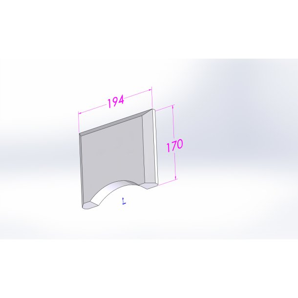 775-75, R�gafgang, isolering, 170x194x30 mm