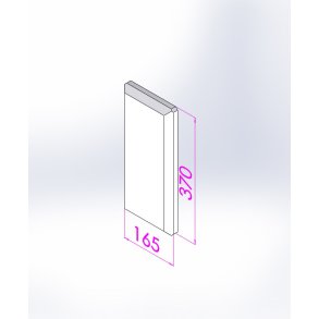 775-75, D�ksel u iltsond, isolering, 165x370x30 mm, for 775