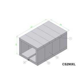 Betonsten komplet for 240-360XL,