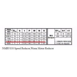 Gear NMRV50  60:1 FL 71B14,