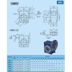 Gear NMRV63  80:1 FL 71B14, Erstatter 100:1, som er udg�et
