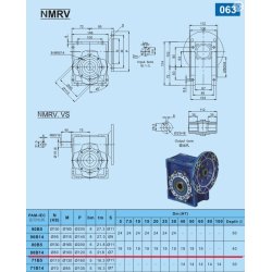 Gear DMRV63  80:1 FL 80B14,