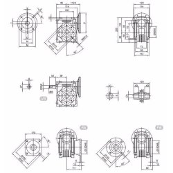 Gear NMRV75  80:1 FL 80B14,
