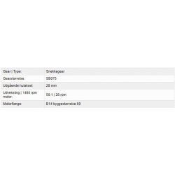 Gear DMRV90 50:1 FL 80B14,