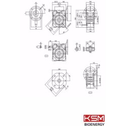 Gear NMRV110 30:1 FL 90B5,