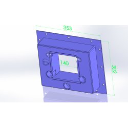 Luftkasse for 175 F-auto + FX, 353x302 mm
