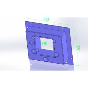Luftkasse for 175 F-auto + FX, 353x302 mm
