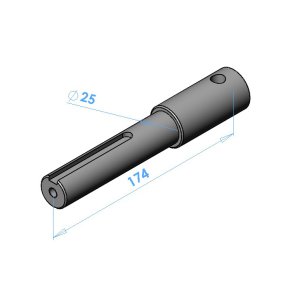 Aksel for 063 Gear, standard,