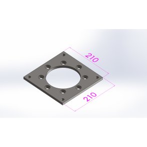 Flange 110 gear / 150mm kanal, for silo 2-4-6m3