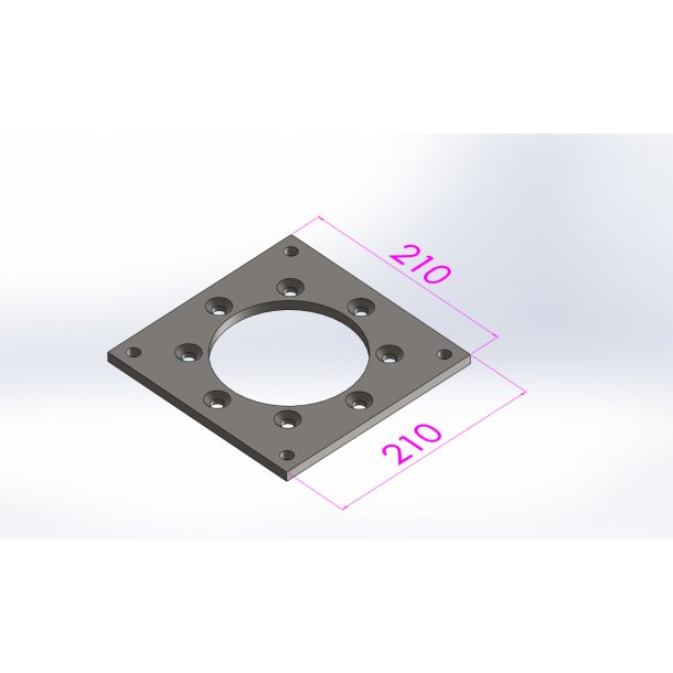 Flange 110 gear / 150mm kanal, for silo 2-4-6m3
