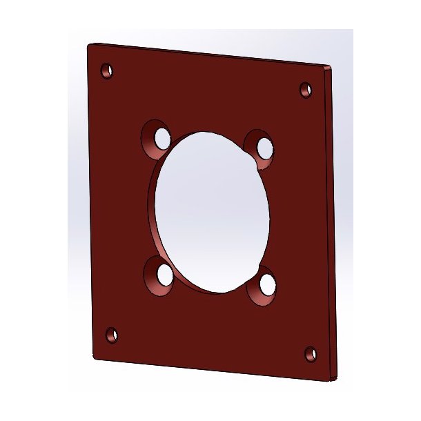 Flange for 063 NMRV gear, for 100 x100 sneglr�r