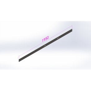 Bladfjeder 75 x 1950 x 3mm,