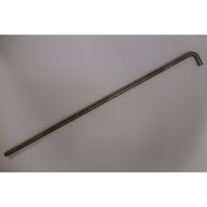 Tr�kstang for skrab med krog, �12mm Rustfri stang