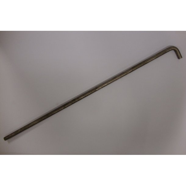 Tr�kstang for skrab med krog, �12mm Rustfri stang