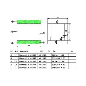 VIP 1200 arr. for 30-35F, +115mm for kedler med aske udtag