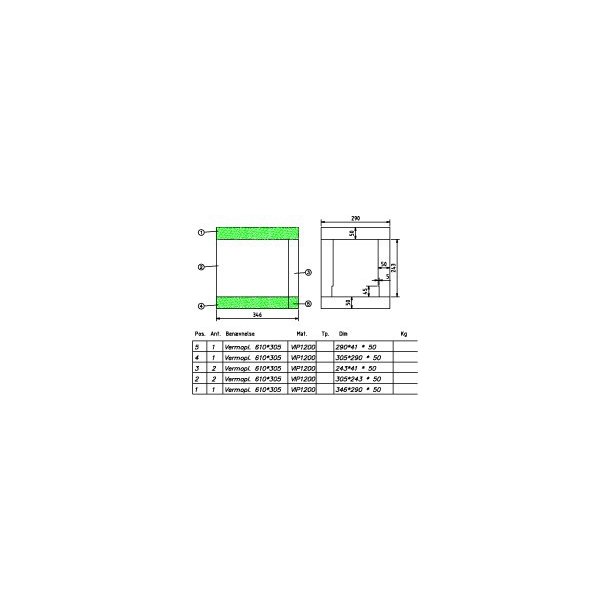 VIP 1200 arr. for 30-35F, +115mm for kedler med aske udtag