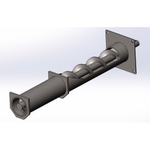 Indsatsr�r m/snegl Multistoker F-Auto, �114mm indsatsr�r, for t�rt mindre flis