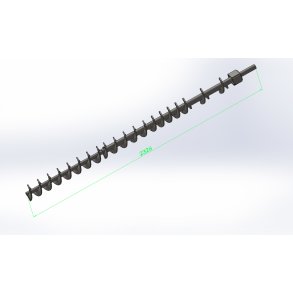 Snegl for 4 & 6 m� silo komplet, 60mm, Anvedes for alle Multistoker FX