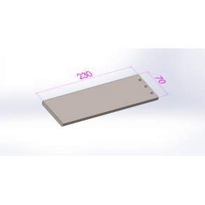P-Line Skraberplade,