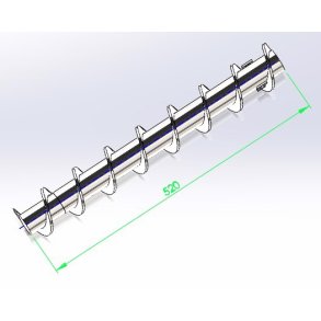 Snegl for 200 l./275 l./175-275-375 auto, �76 x 520mm
