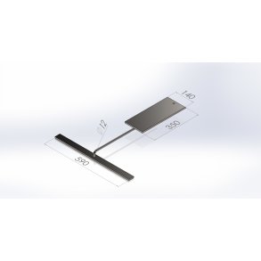 Skrab for vandrebund 975, med 12mm tr�kstang