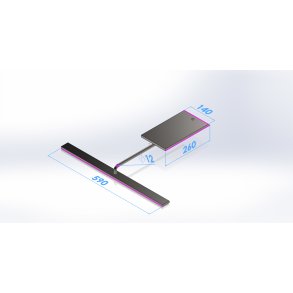 Skrab for vandrebund 575, med 12mm tr�kstang