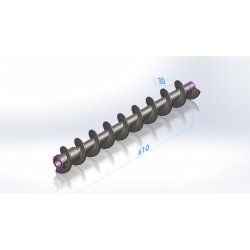 Snegl for 400 L m. indsatsr�r,