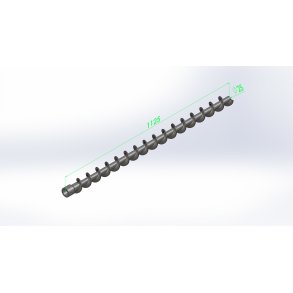 Tux 50->125 Askesnegl, �65 x 1125mm